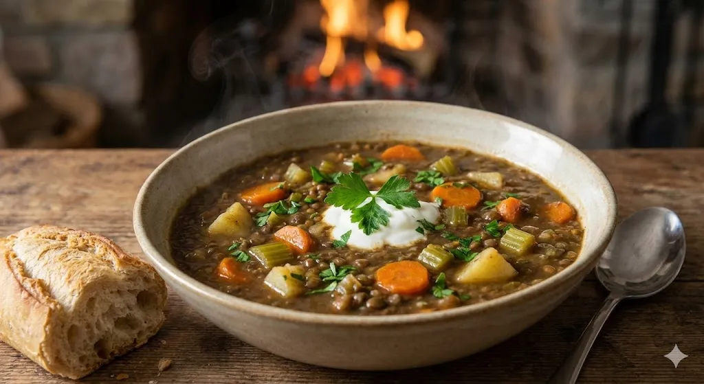 Wärmende Linsensuppe